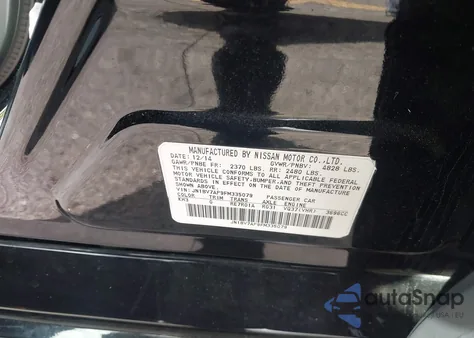 2015 Infiniti Q50 z USA, uszkodzony, nr VIN JN1BV7AP9FM335079